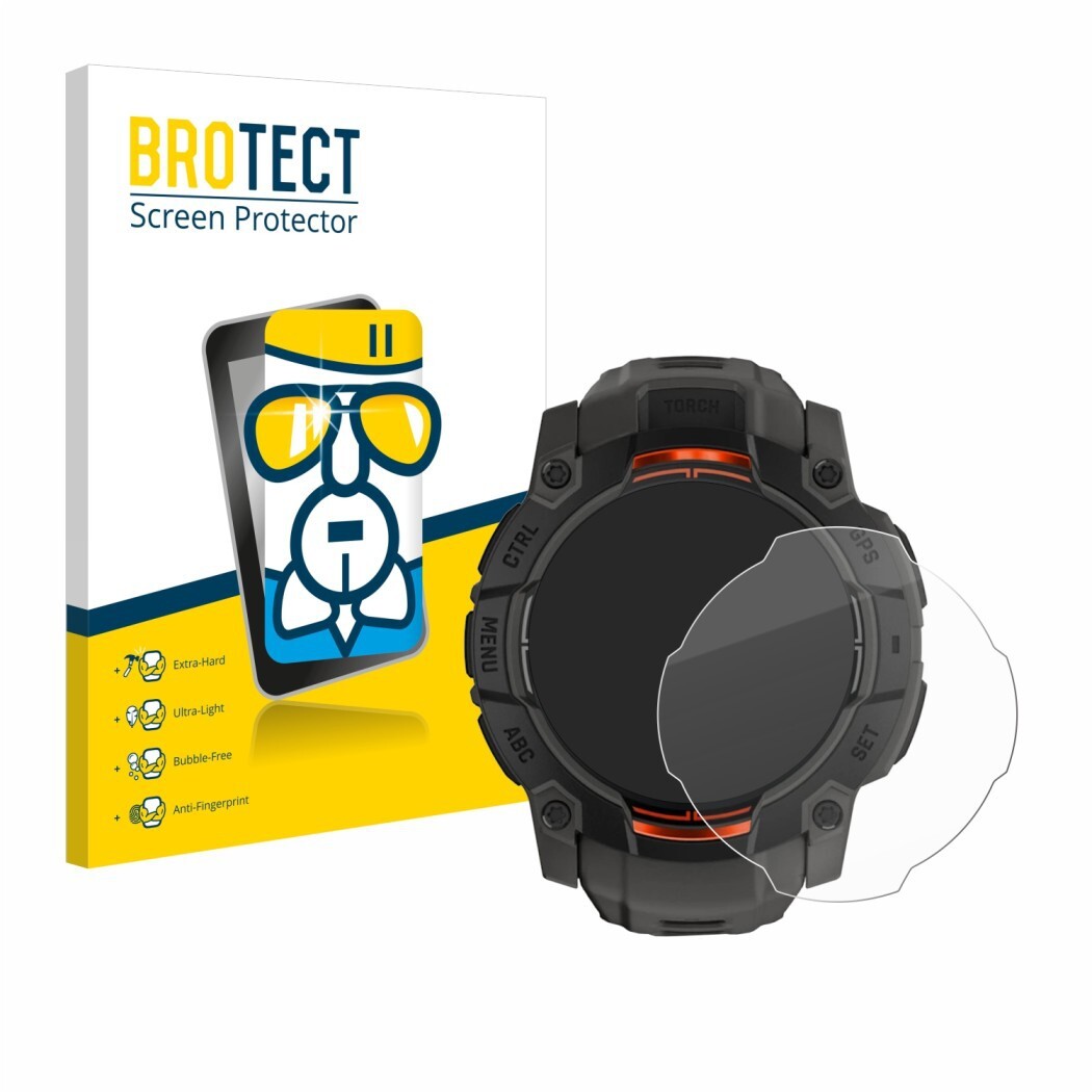 Ochranná fólie BROTECT AirGlass Glass Screen Protector for Garmin Instinct 3 Solar (45 mm)