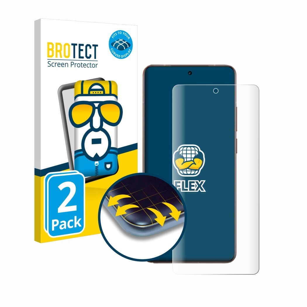 Ochranné fólie 2x BROTECT Flex Full-Cover Screen Protector for realme GT 7 Pro