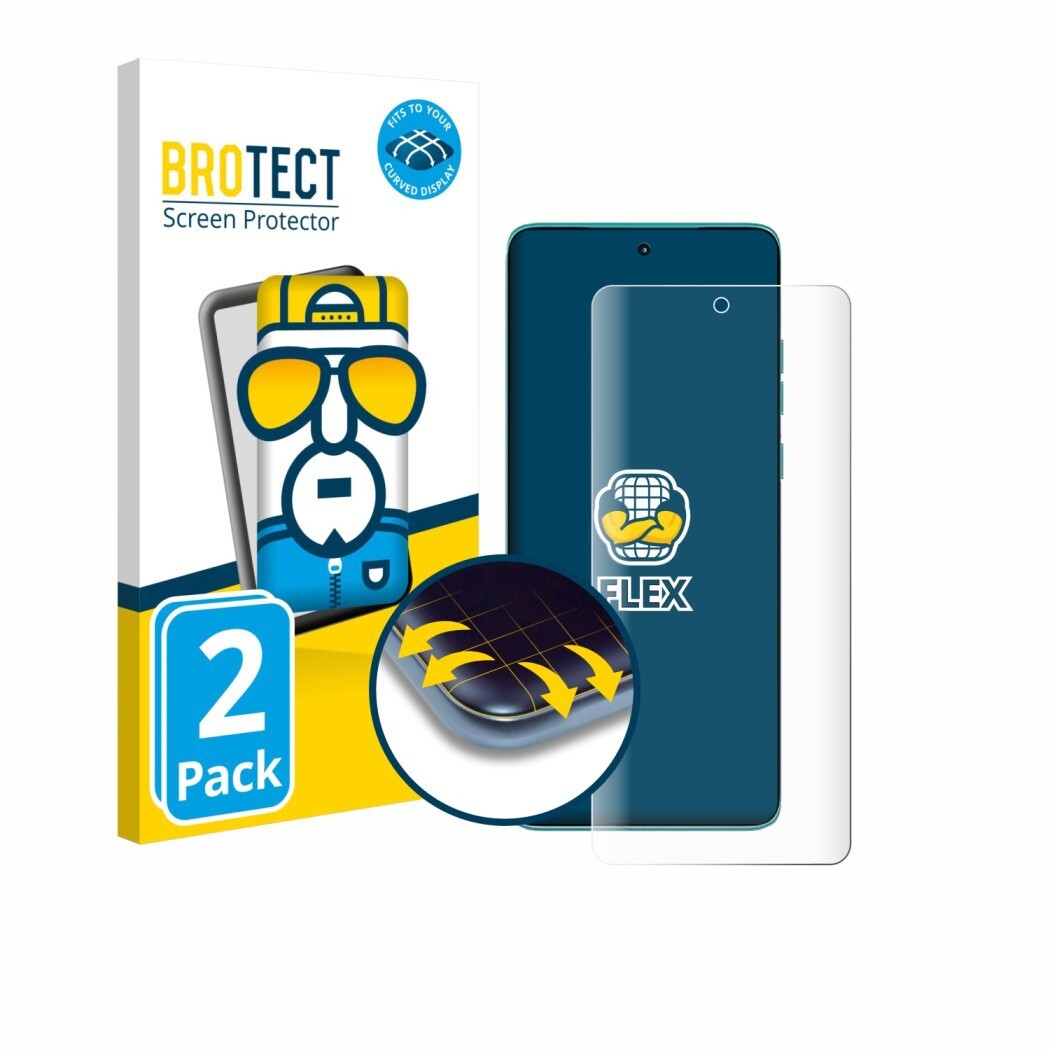 Ochranné fólie 2x BROTECT Flex Full-Cover Screen Protector for Motorola Edge 60 Fusion