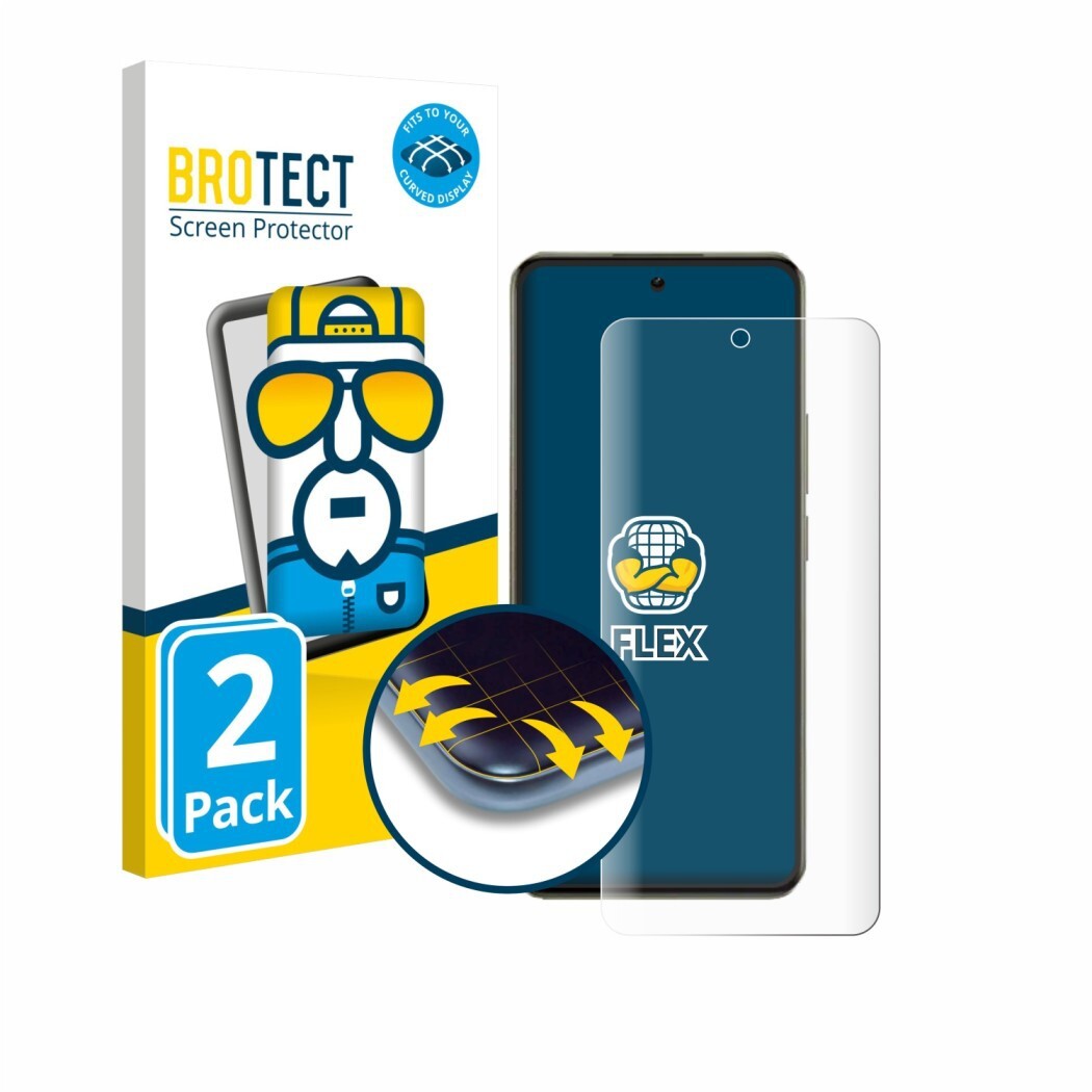 Ochranné fólie 2x BROTECT Flex Full-Cover Screen Protector for realme 14 Pro Lite
