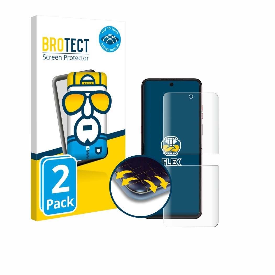 Ochranné fólie 2x BROTECT Flex Full-Cover Screen Protector for Motorola Razr 60 Ultra