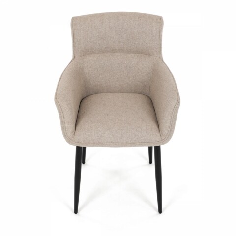 Jídelní židle krémová látka, černé matné kovové nohy DCH-J2159 CRM2 Autronic