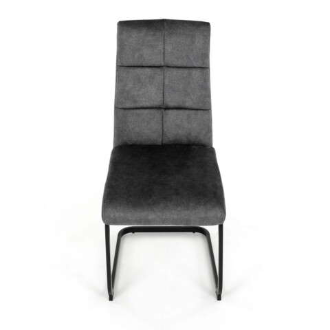 Jídelní židle šedý samet, černá pohupová podnož DCL-D1275 GREY4 Autronic