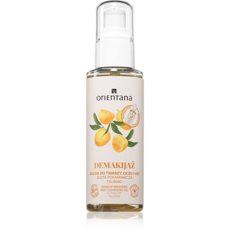 Orientana Golden Orange Face & Eyes jemný čisticí olej 150 ml