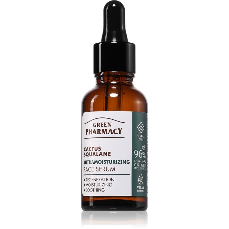 Green Pharmacy Cactus & Squalane Face Serum intenzivně hydratační sérum 30 ml