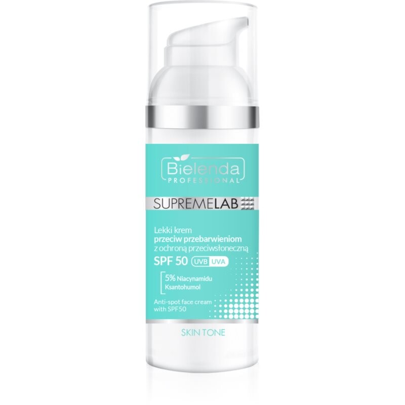 Bielenda Professional Supremelab Skin Tone denní krém proti pigmentovým skvrnám SPF 50 50 ml