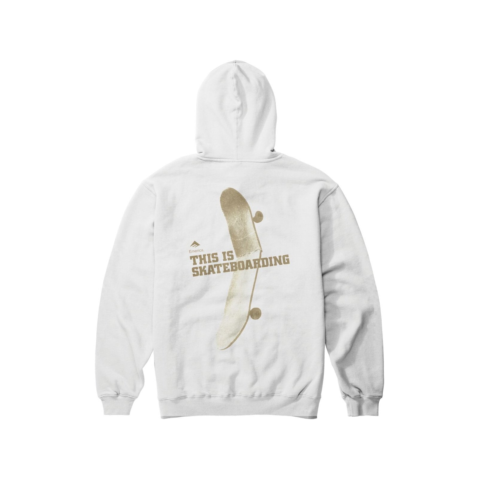 mikina EMERICA - This Is Skateboarding Hoodie White (100) velikost: S