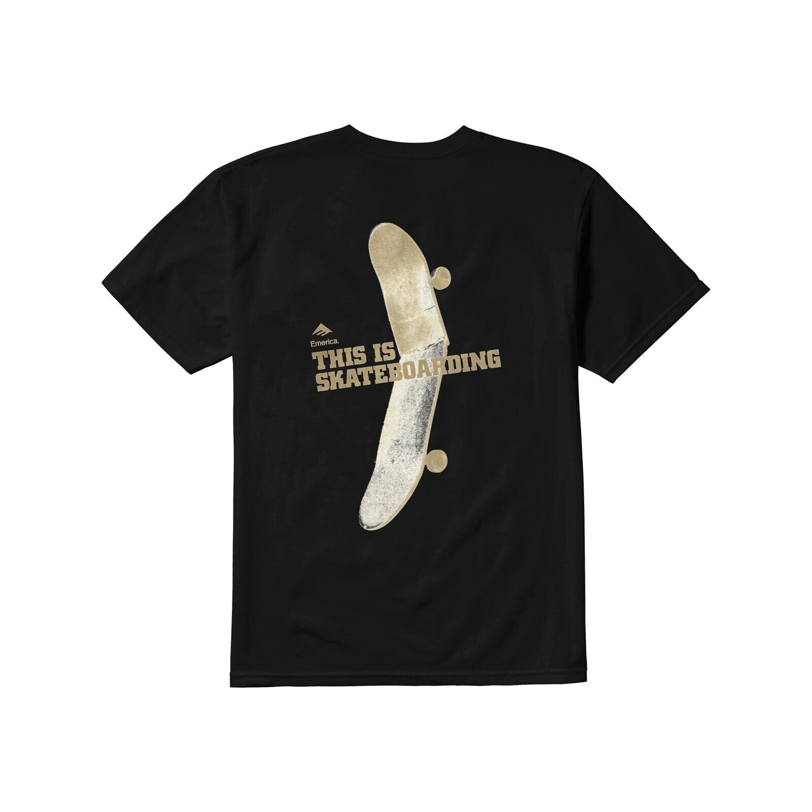 triko EMERICA - This Is Skateboarding Tee Black (001) velikost: S
