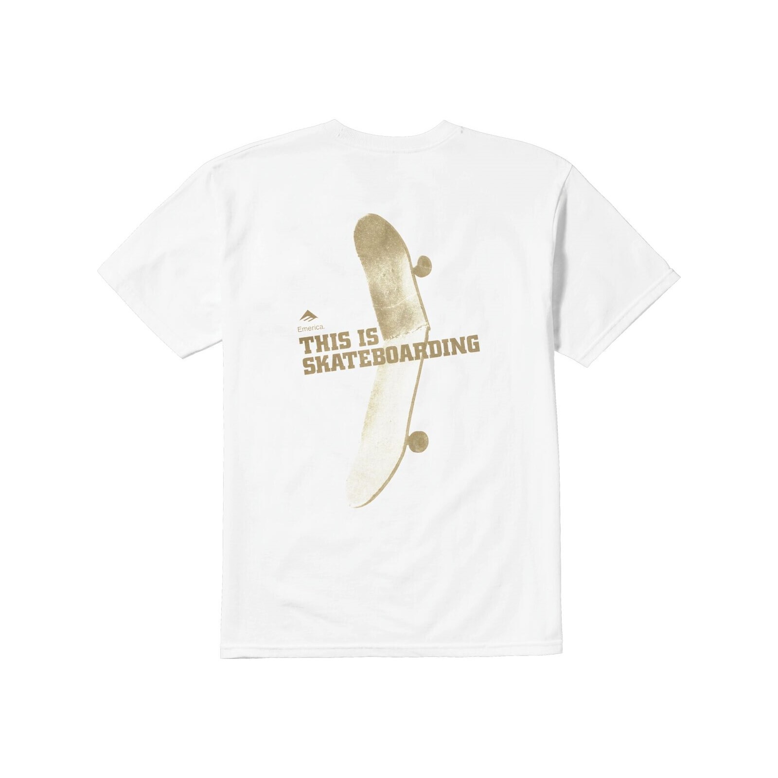 triko EMERICA - This Is Skateboarding Tee White (100) velikost: S