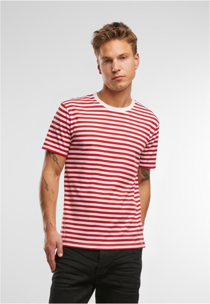 Jerseyshirt Stripe Tee - red/white 3XL