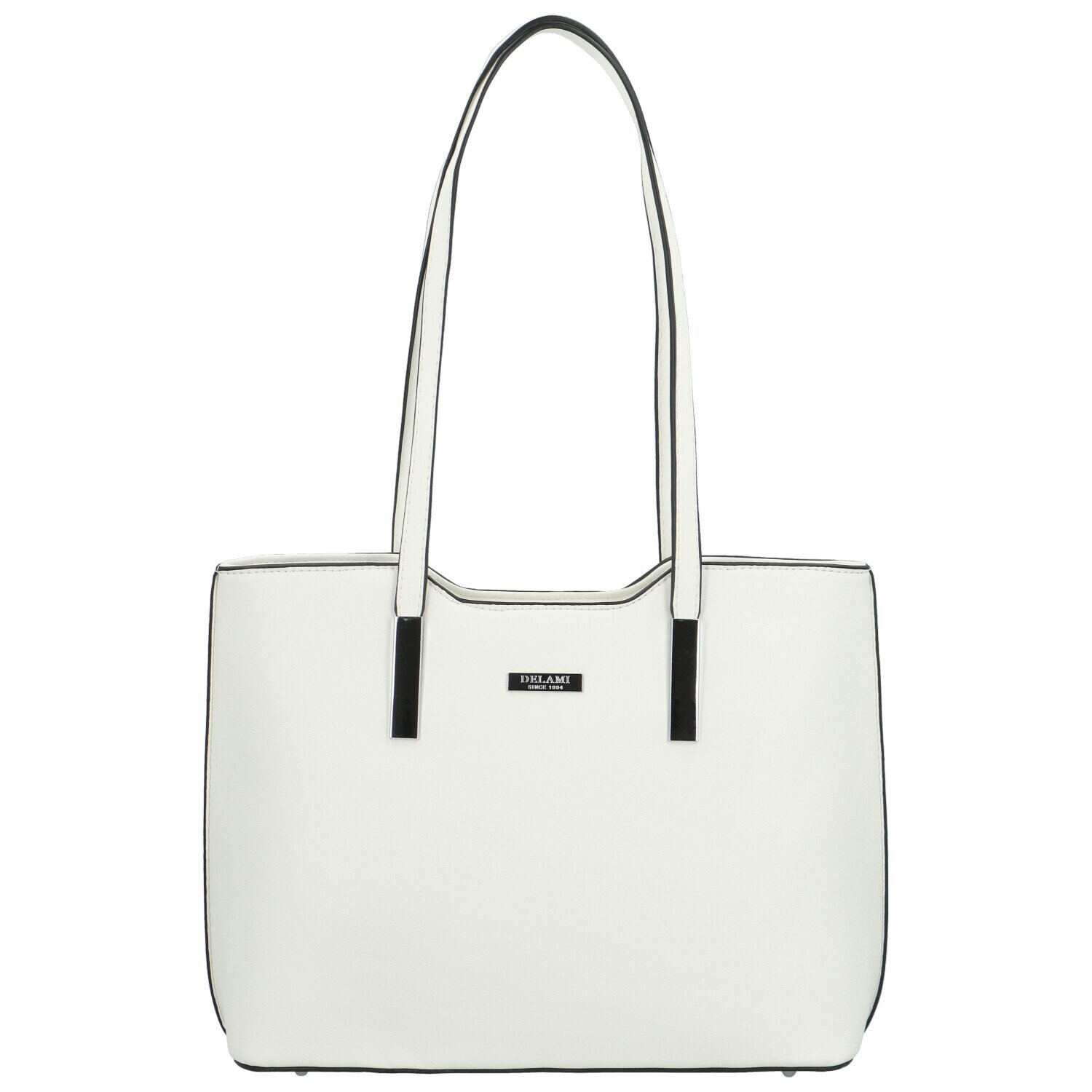 Stylová dámská kabelka na rameno Delami Velvet Aura, bílá