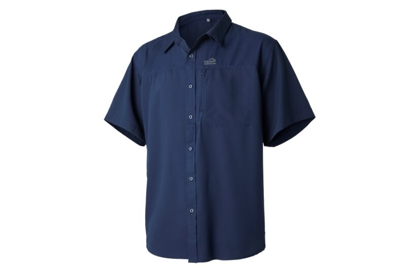 Košile s krátkým rukávem Ezmar Light modrá S