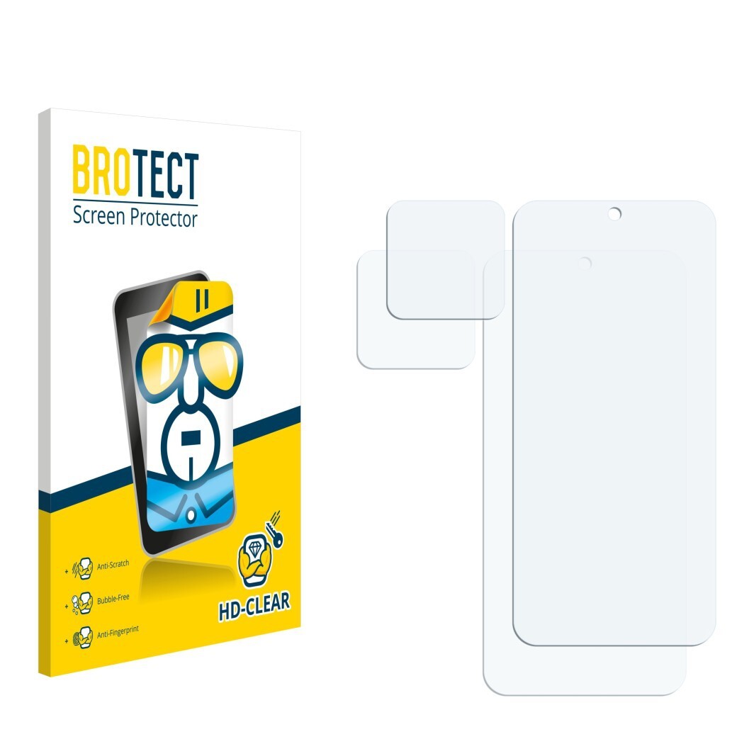 Ochranné fólie 2x BROTECT HD-Clear Screen Protector for Xiaomi 15 (přední display + kamera)