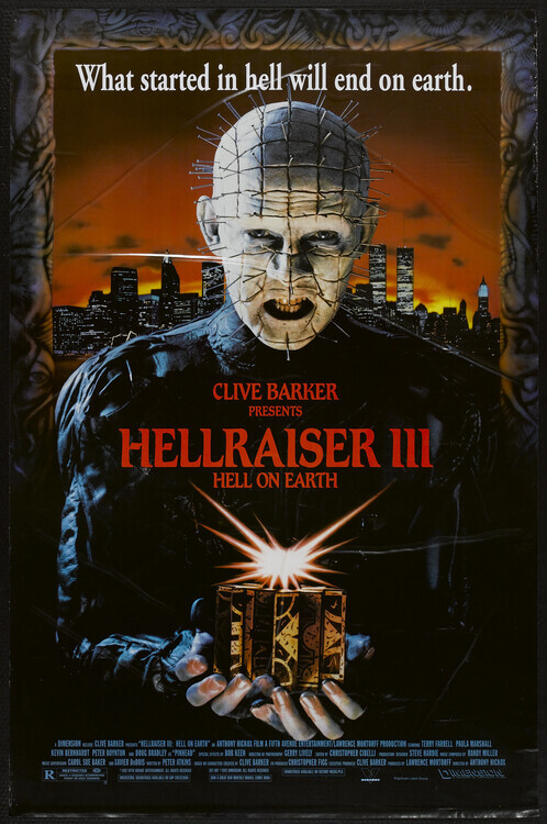 Europosters Ilustrace Hellraiser 3, 26.7 × 40 cm