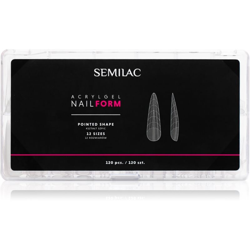 Semilac Accessories Acrylgel Nail Form šablony na nehty velikost Pointed 120 ks