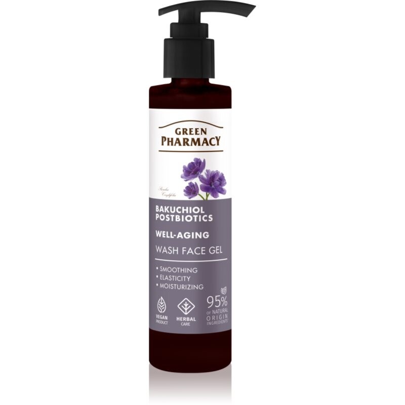 Green Pharmacy Bakuchiol & Postbiotics Face Wash Gel mycí gel na obličej 200 ml