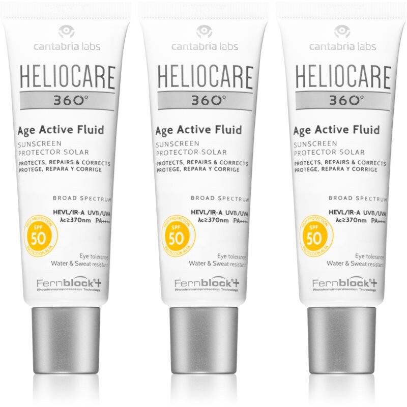 Heliocare 360° Age Active Fluid opalovací emulze proti stárnutí SPF 50+