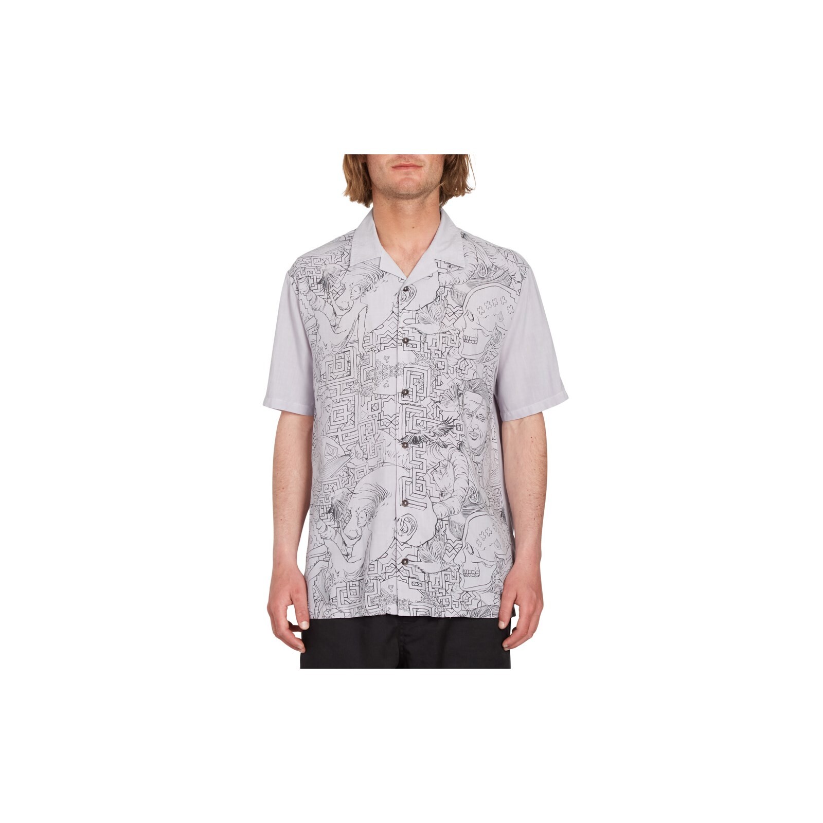 košile VOLCOM - Fa Ed Merlin Murray Ss (PRT)