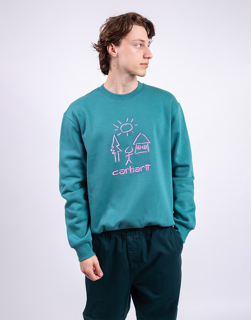 Carhartt WIP Masterpiece Sweat Saguro/Pink M