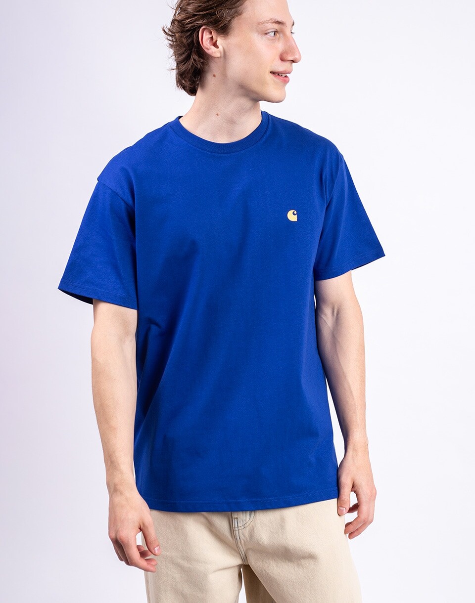 Carhartt WIP S/S Chase T-Shirt Wolfsbane/Gold M