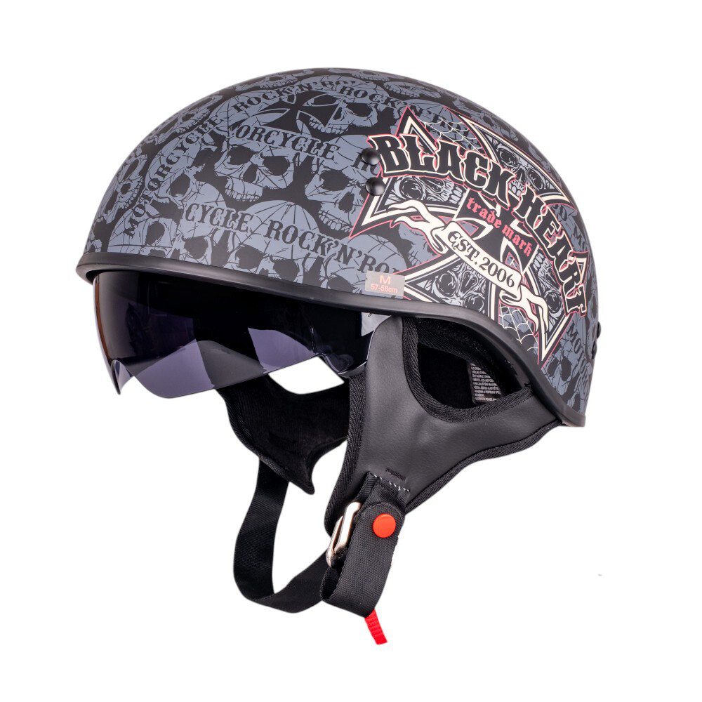 W-TEC Black Heart V535 Cross Skull XS (53-54)
