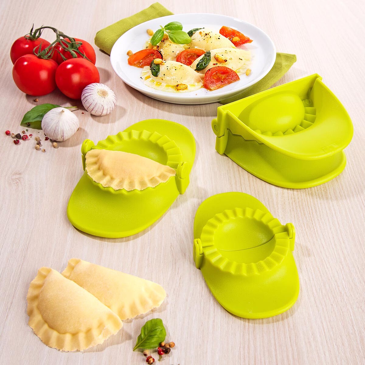 Die moderne Hausfrau Tvořítka na plněné taštičky, sada 3 ks