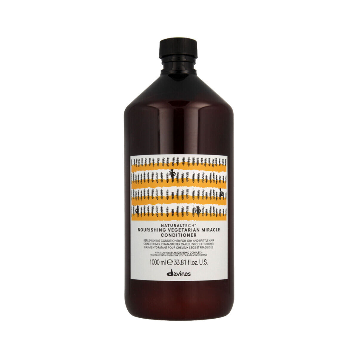 Davines NaturalTech Nourishing Vegetarian Miracle Conditioner vyživující kondicionér pro suché a křehké vlasy 1000 ml unisex