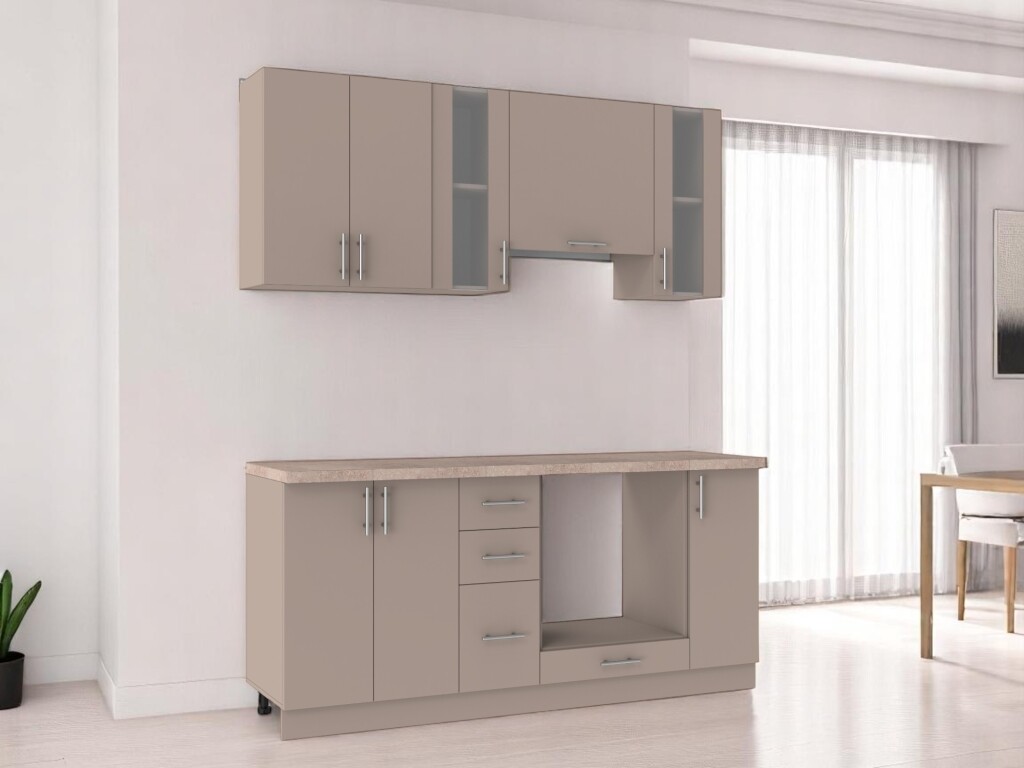 Kuchyně TILERO 180 cm, toffee