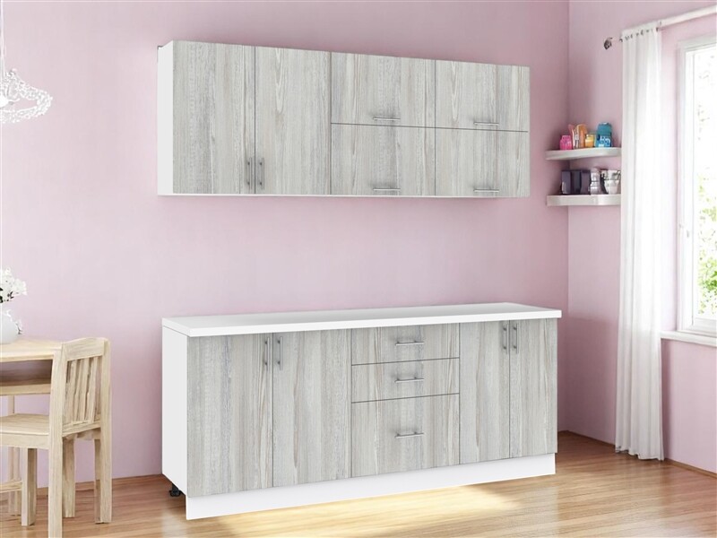 Kuchyně TILERO 200 cm, borovice Natty