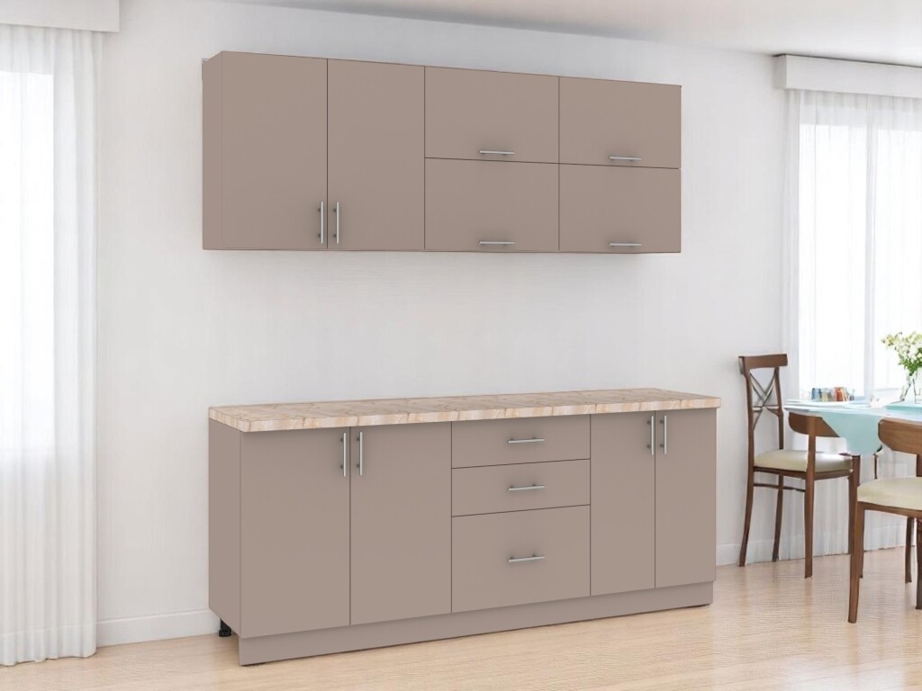 Kuchyně TILERO 200 cm, toffee