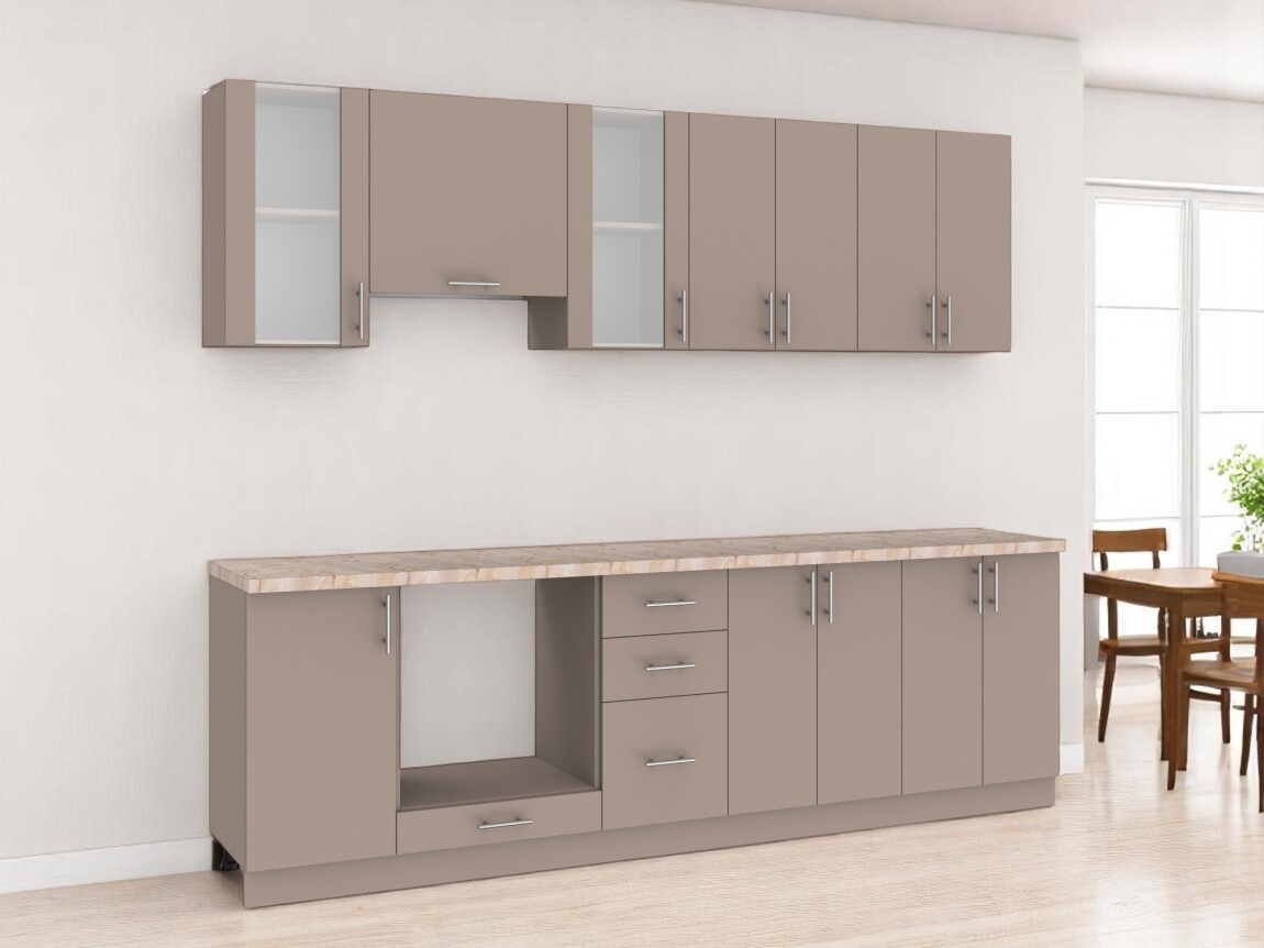 Kuchyně TILERO 260 cm, toffee