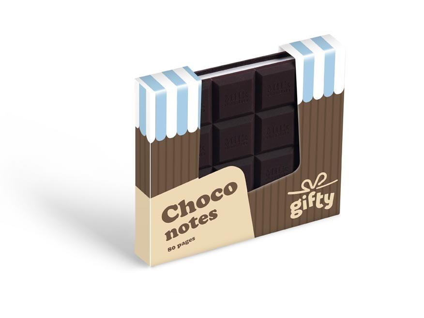 MFP 7501642 Gifty - Notes 90x90mm - čokoláda