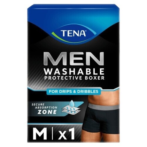 TENA Men Washable Protective Boxer M černé inkontinenční boxerky