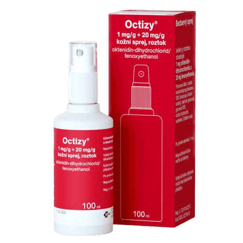 OCTIZY 1MG/G+20MG/G kožní podání sprej, roztok 1X100ML