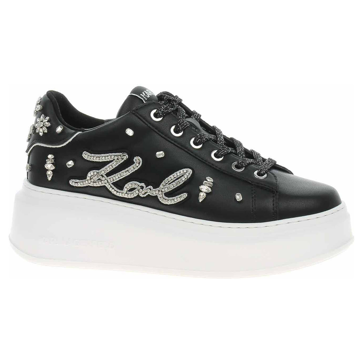 Ecco Dámská obuv Karl Lagerfeld KL63525 00S black lthr w-silver 23201893