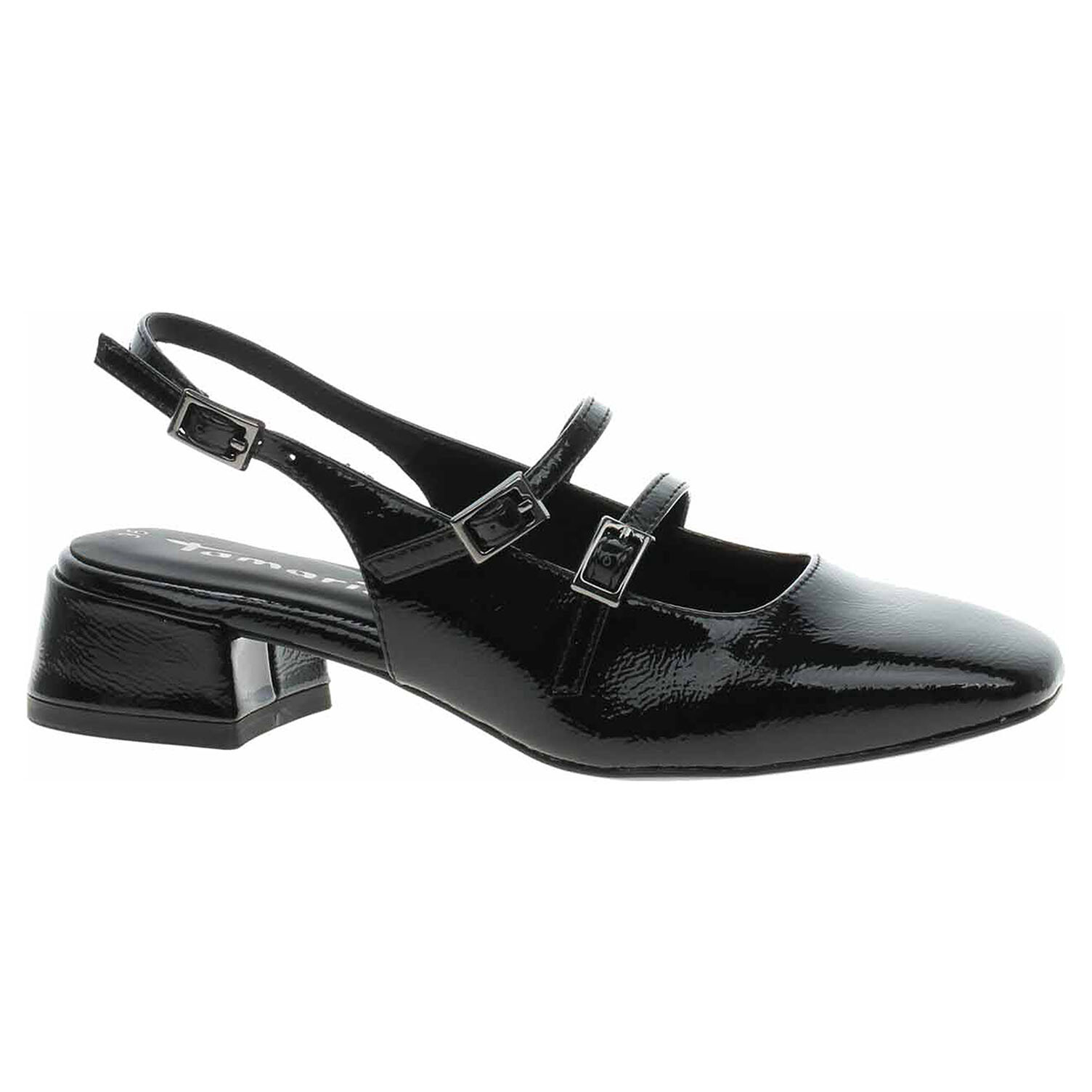 Ecco Dámské lodičky Tamaris 1-29510-44 black patent 22901771
