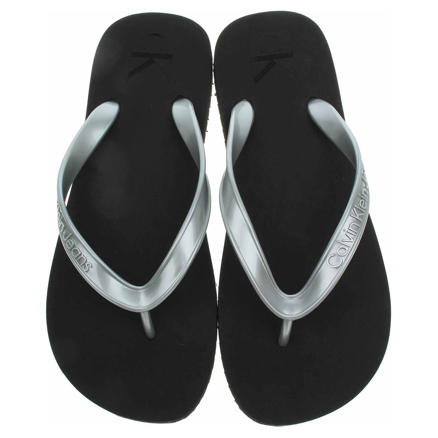 Ecco Dámské plážové pantofle Calvin Klein YW0YW01719 00T Black-Silver 23700550