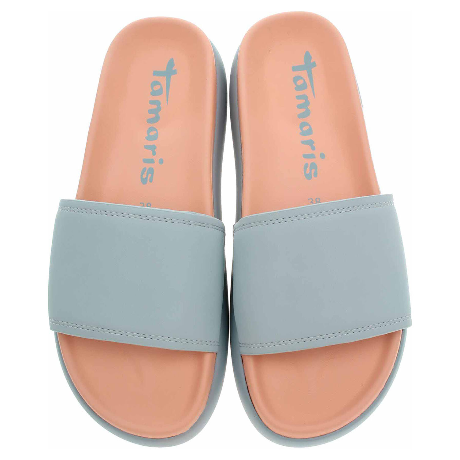 Ecco Dámské plážové pantofle Tamaris 1-27511-44 lt.blue comb 23400583