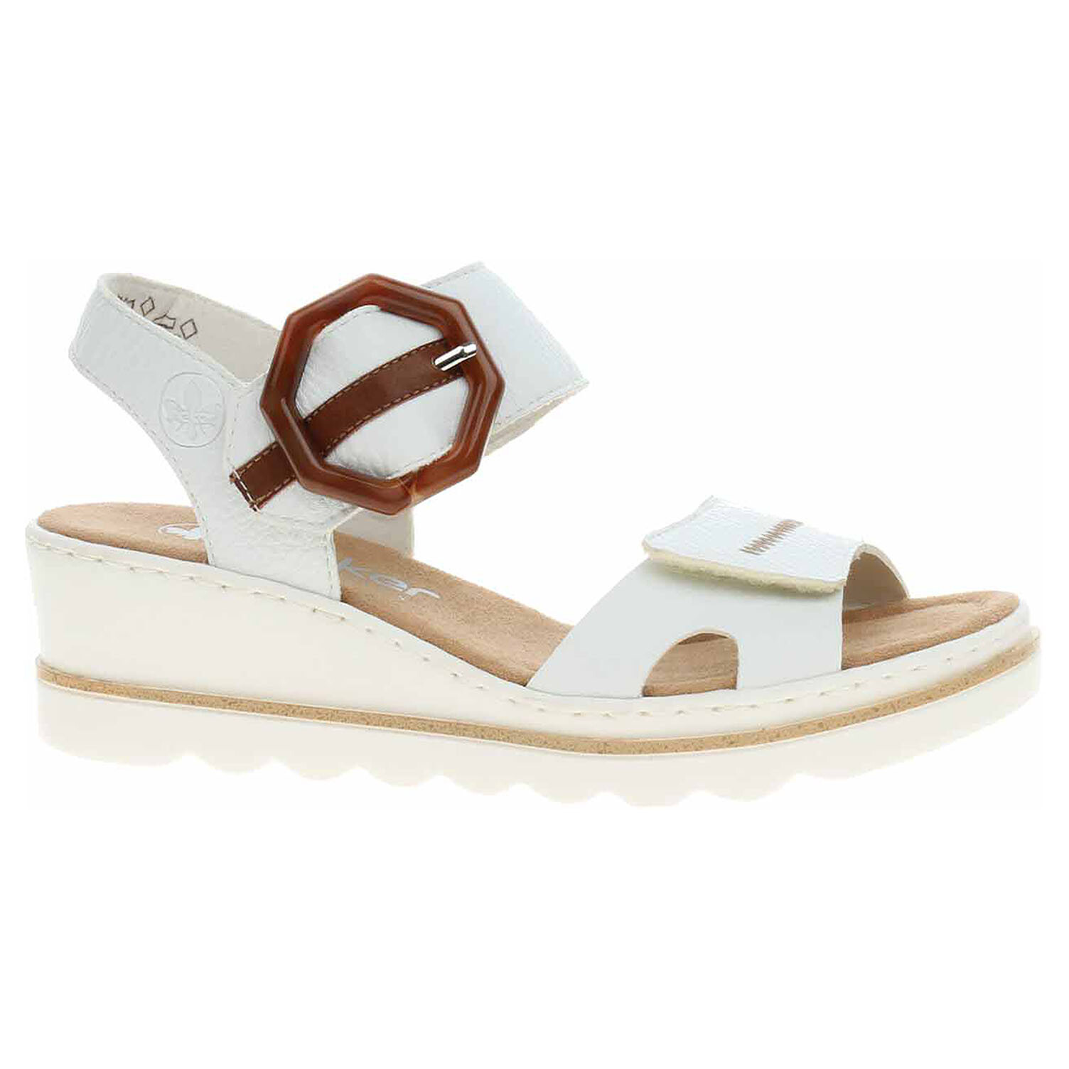 Ecco Dámské sandály Rieker 67476-83 weiss kombi 23802021