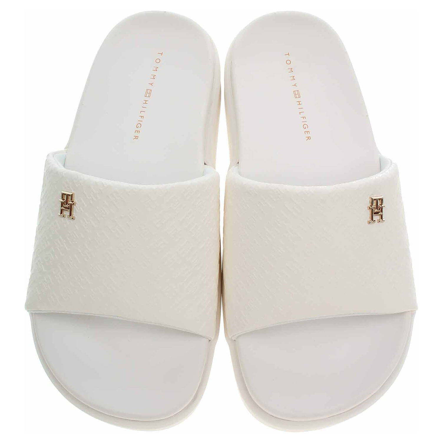 Ecco Tommy Hilfiger dámské plážové FW0FW08526 YBH Ancient White 23700558