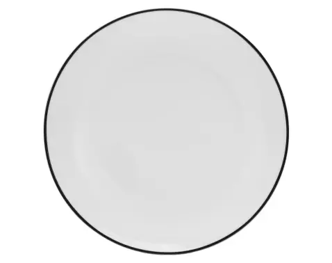 Mělký talíř Luna Black Line 27 cm, bílý
