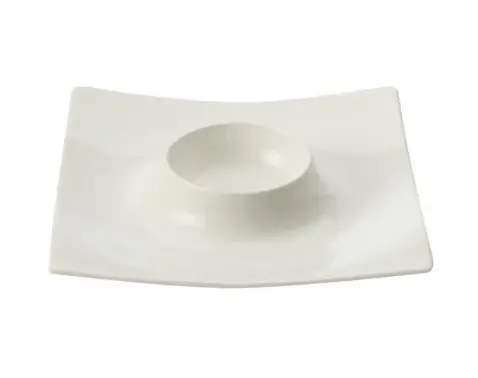 Talířek na vejce Motion 11,5 cm, bílý