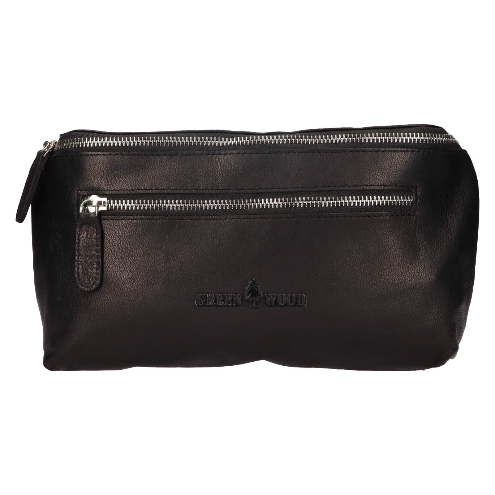 Kožená dámská ledvinka Greenwood Astrid - černá