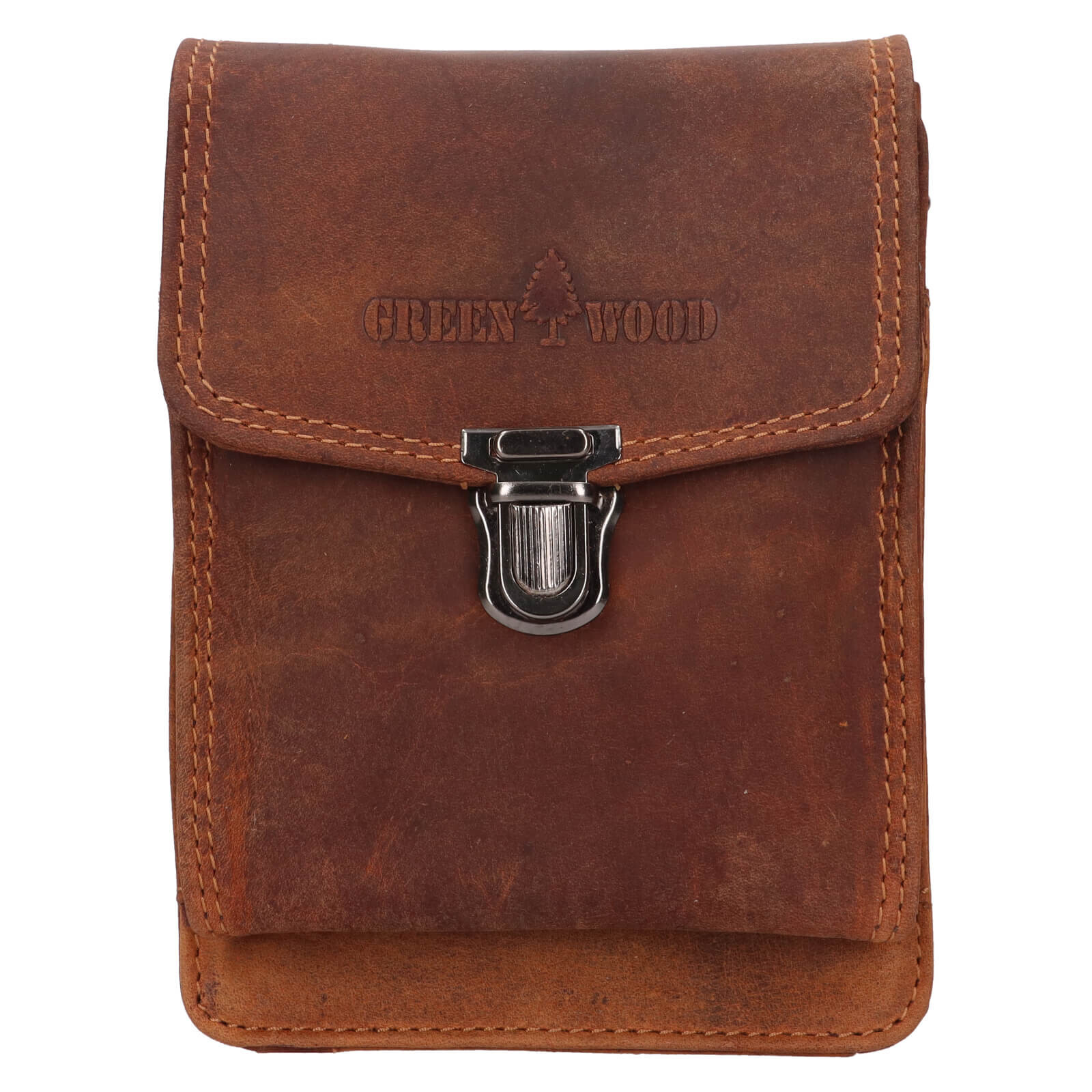 Pánská kožená taška přes rameno Greenwood Dan - světle hnědá