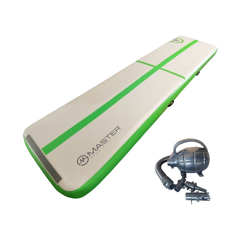 Airtrack MASTER nafukovací žíněnka 400 x 100 x 20 cm - zelená - 2. jakost