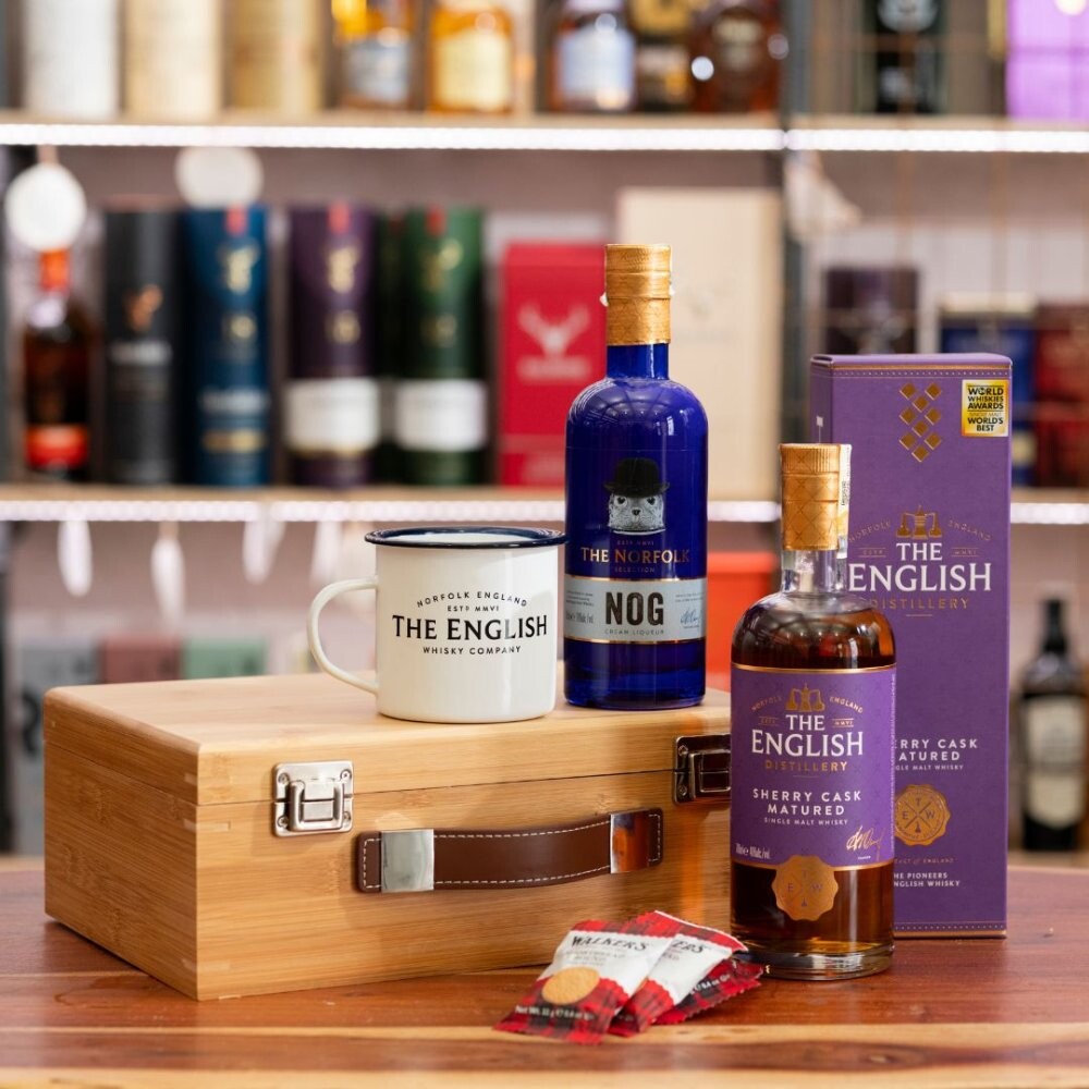 Dárkový Kufřík s alkoholem - The English whisky 0,7l