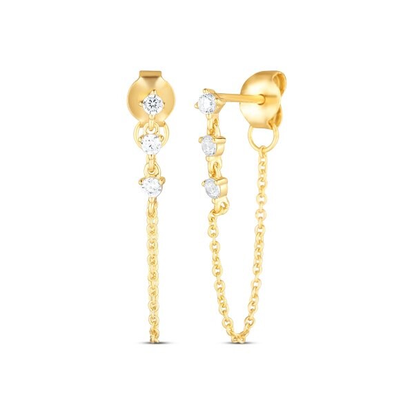 Náušnice se syntetickými kameny 636-596-574700-0000