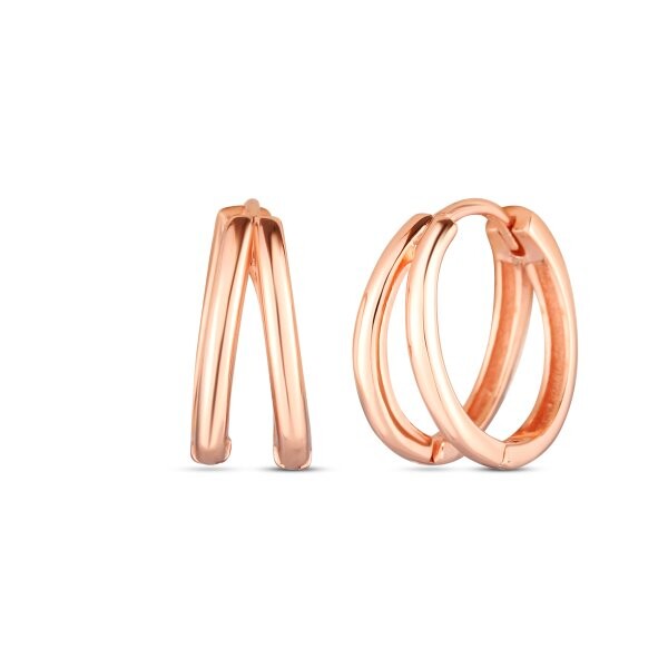 Náušnice bez kamenů 631-596-RL5740-0000