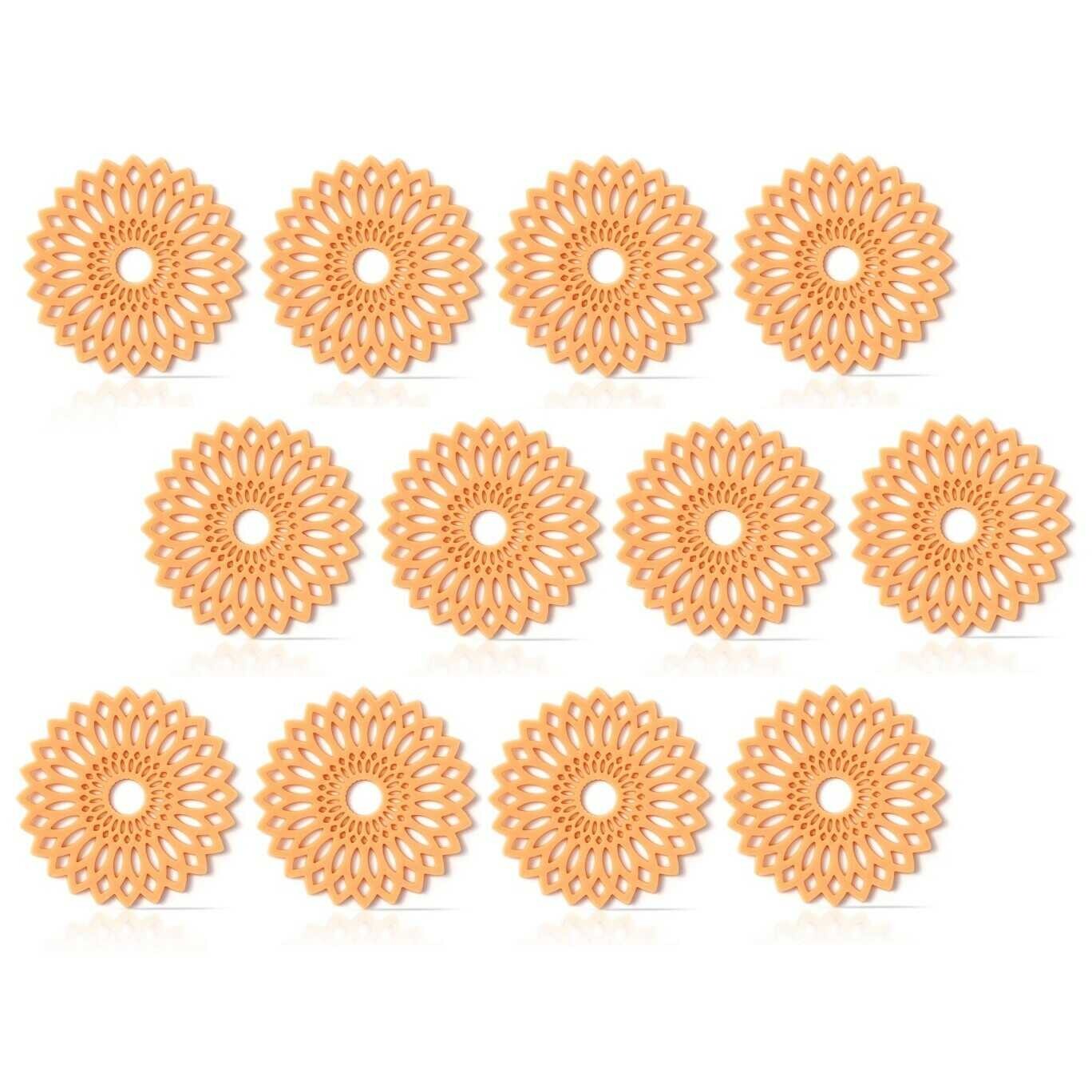 DOBLA Čokoládová dekorace Krajkové kolečko jantarové Množství v balení: 12 ks