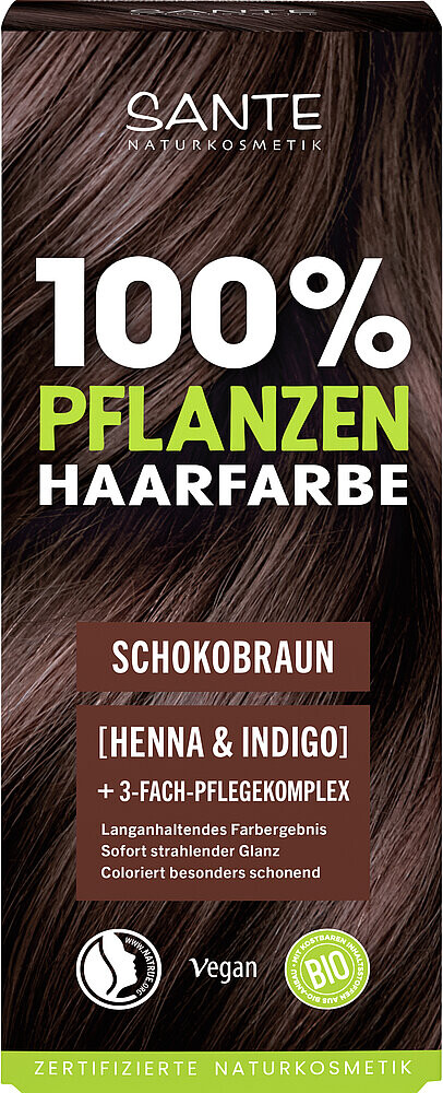 Sante Přírodní barva na vlasy SANTE 100g, 02 Chocolate Brown 100g